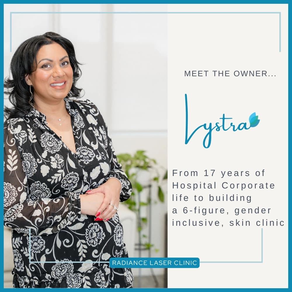 Lystra, founder of Radiance Laser & Medical Aesthetics in Stoney Creek